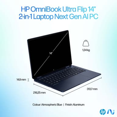 HP OmniBook Ultra Flip U7 258V/32/1TB 14" Copilot+ PC