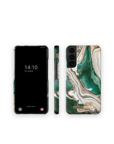Printed Case Galaxy S22P Golden Jade Marble