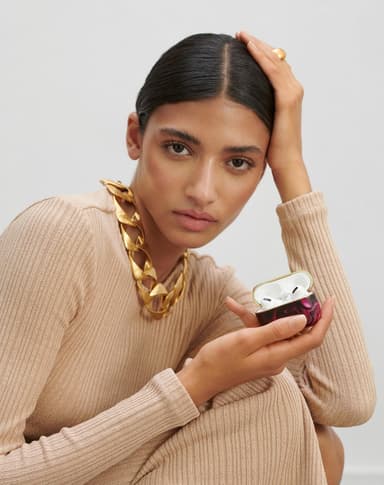 Printed AirPods Case PRO 1/2 Golden Ruby