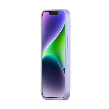 Baseus Liquid Silica Gel-deksel til iPhone 14 Plus (lavendel)+ herdet glass + rengjøringssett