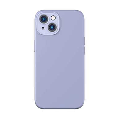 Baseus Liquid Silica Gel-deksel til iPhone 14 Plus (lavendel)+ herdet glass + rengjøringssett