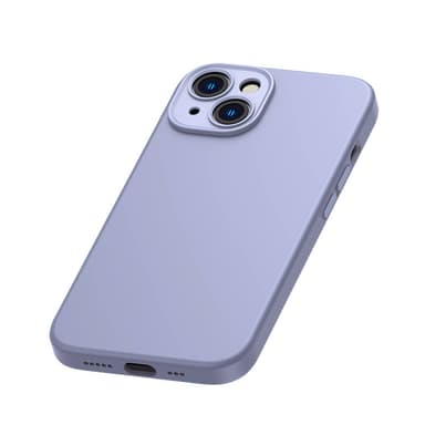 Baseus Liquid Silica Gel-deksel til iPhone 14 Plus (lavendel)+ herdet glass + rengjøringssett