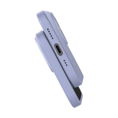 Baseus Liquid Silica Gel-deksel til iPhone 14 Plus (lavendel)+ herdet glass + rengjøringssett