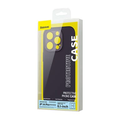 Baseus Liquid Silica Gel-deksel til iPhone 14 Pro (Hyllebær)+ herdet glass + rengjøringssett