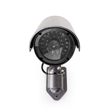 Nedis Dummy Security Camera | Kule | IP44 | Batteri drevet | Utendørs | Inkludert veggoppheng | Grå