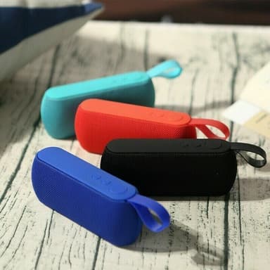 Q106 Trådløs høyttaler, Bluetooth, USB, rød