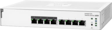 HPE Networking Instant On 1830 (8p Gigabit CL4 PoE 65W) nettverksbryter