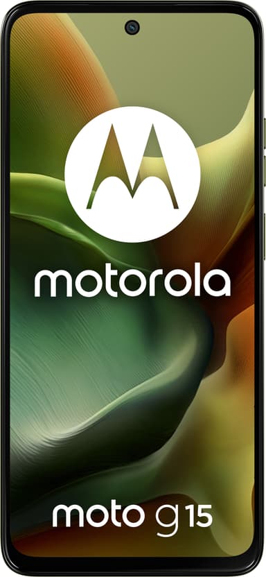 Motorola Moto G15 smarttelefon 4/128GB (grønn)