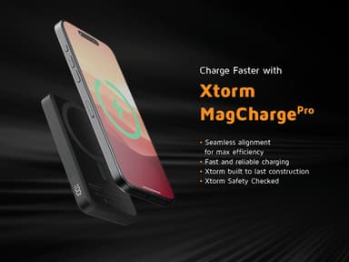 Xtorm FS5W051 Magnetic trådløs powerbank (midnattsort)