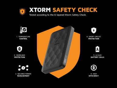 Xtorm FS5W051 Magnetic trådløs powerbank (midnattsort)