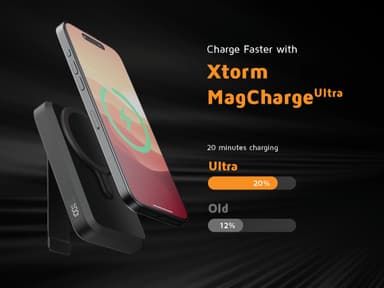Xtorm FS5W101 Magnetic trådløs powerbank (midnattsort)