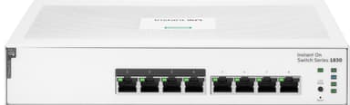 HPE Networking Instant On 1830 (8p Gigabit CL4 PoE 65W) nettverksbryter