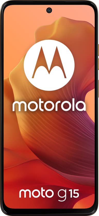 Motorola Moto G15 smarttelefon  4/128GB (oransje)