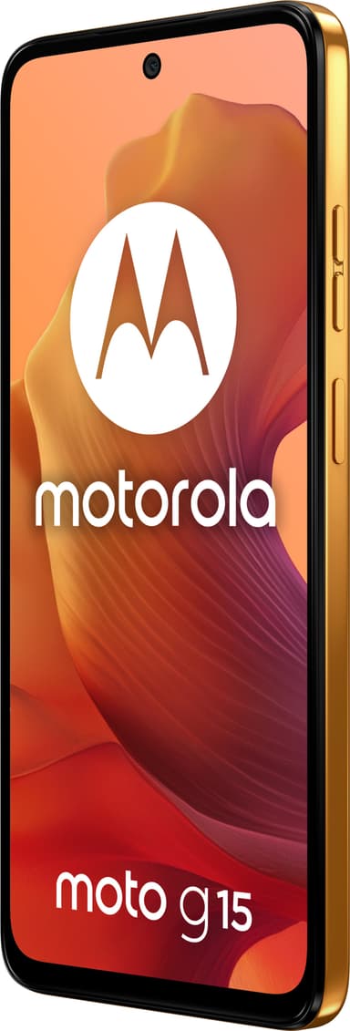 Motorola Moto G15 smarttelefon  4/128GB (oransje)