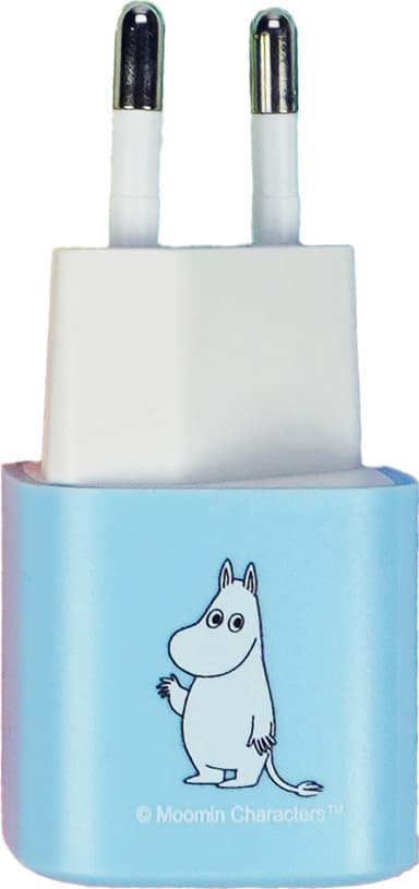Moomin 20W Lightning til USB-C vegglader 1 m (blå)