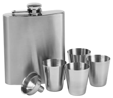 Funktion Hip flask with 4 cups 200 ml