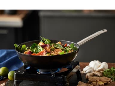 HOLM Wok Dia 28 cm Black