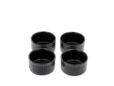 HOLM Ramekin Dia 7 x 3.5 cm 4 pcs. Black