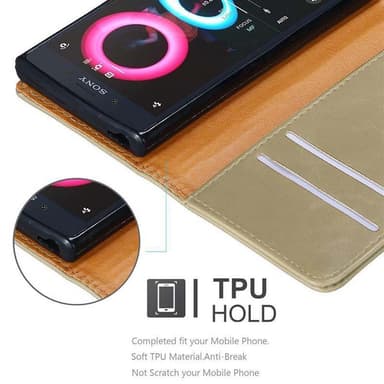 Sony Xperia X COMPACT lommebokdeksel etui (brun)