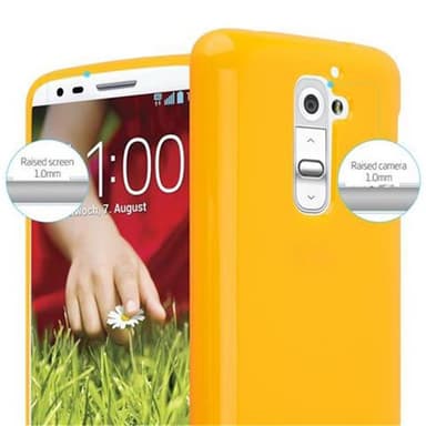 LG G2 Deksel Case Cover (gul)