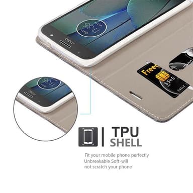 Motorola MOTO G5S PLUS lommebokdeksel etui (grå)