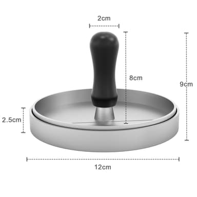Press for Hamburgere 11.5 cm diameter (grå)
