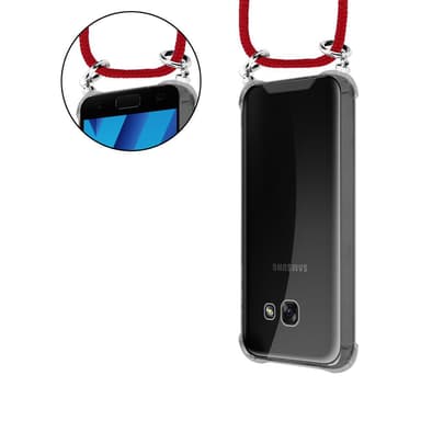 Samsung Galaxy A5 2017 Deksel med Halskjede (rød)