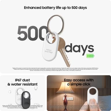 Samsung SmartTag2 Bluetooth sporingsbrikke (sort)