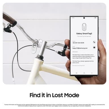 Samsung SmartTag2 Bluetooth sporingsbrikke (sort)