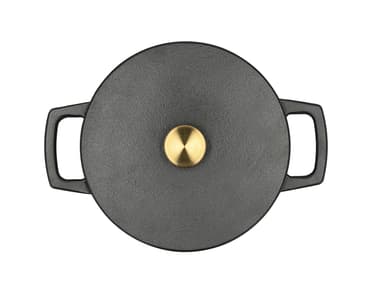 HOLM Cast iron pot Dia 22,5 x 11 cm 3,6 liter Black