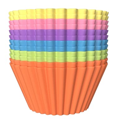 12x Muffinsformer silikon Cupcakeformer gjenbrukbare