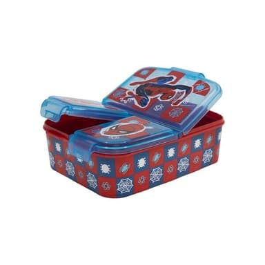 Spiderman-matboks med 3 rom