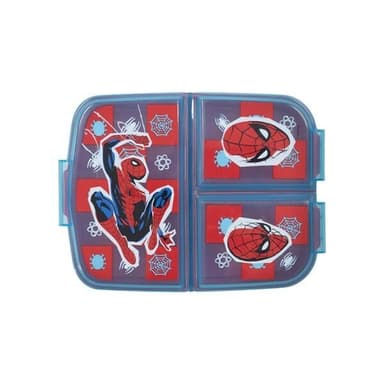 Spiderman-matboks med 3 rom