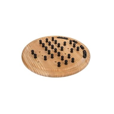 Solitaire brettspill av tre 28,5x28,5cm