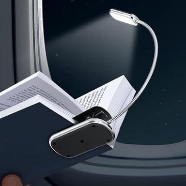 LED-boklys med tidsur og USB-C-lading