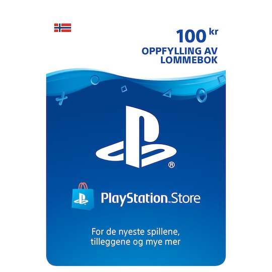 PlayStation Store PSN gavekort 100 NOK
