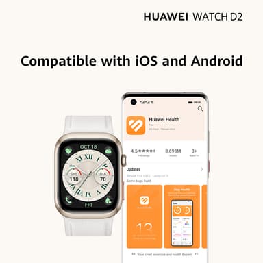 Huawei Watch D2 smartklokke (sort)