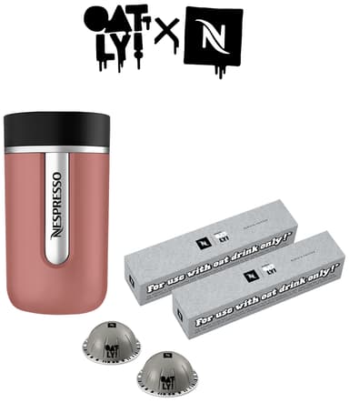 Nespresso Vertuo Pop x Oatly verdipakke av DeLonghi (sort)