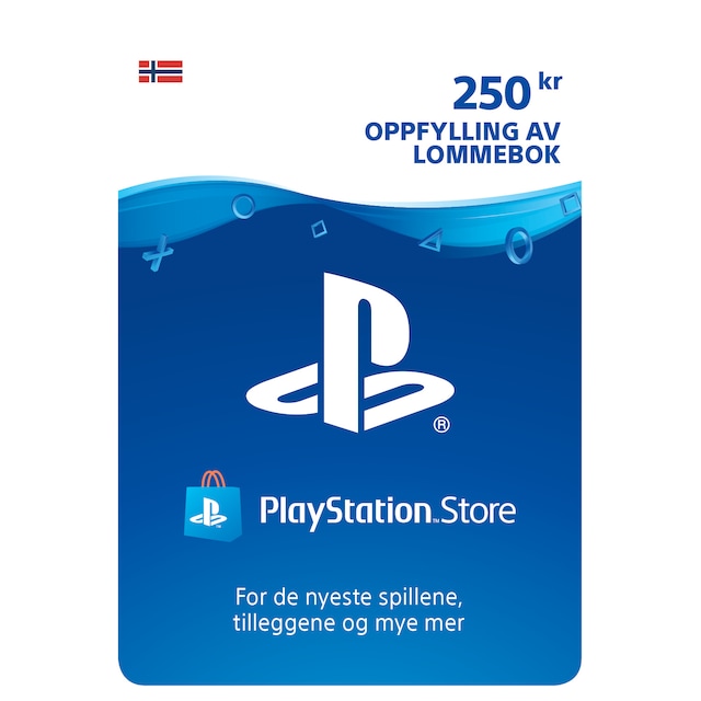 PlayStation Store PSN gavekort 250 NOK