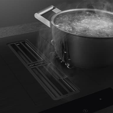 Smeg Platetopp med integrert ventilasjon HOBD382MB2