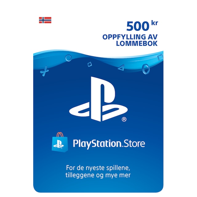 PlayStation Store PSN gavekort 500 NOK