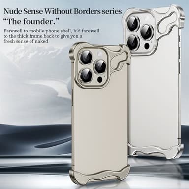 Ørebeskytter i metall for iPhone 15 - Svart
