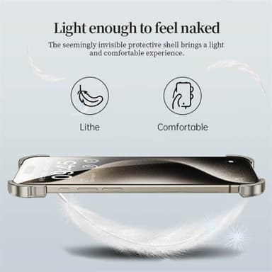 Hjørnebeskyttelse i metall for iPhone 14 - Svart