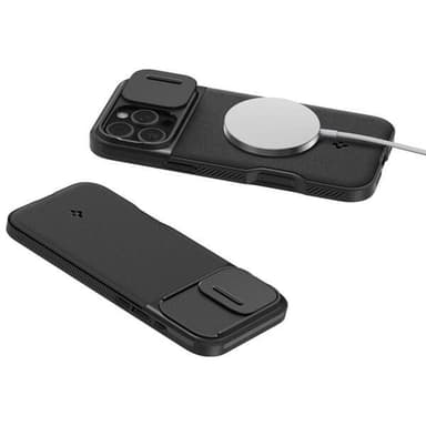 Spigen Optik Armor Mag Magsafe-etui for iPhone 16 Pro - Svart