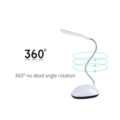 Batteridrevet LED bordlampe