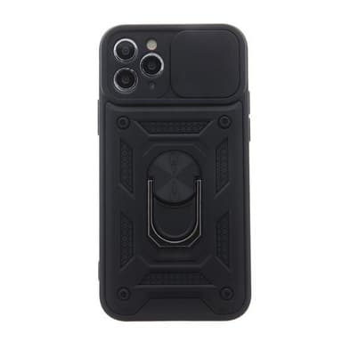 Defender bakdeksel med mobilring for iPhone SE 2024 - Svart