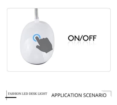 Batteridrevet LED bordlampe
