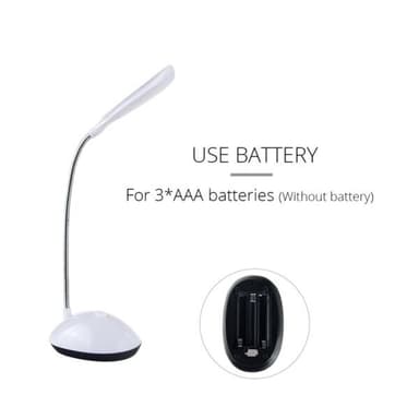 Batteridrevet LED bordlampe