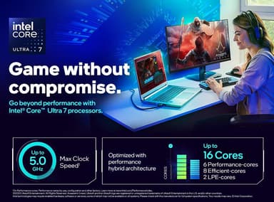 HP Omen Transcend 14 Ultra 7-155H/16/1024/4060 14" bærbar gaming-PC