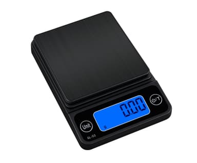 Digitalvekt, bærbar og presis Sort M 500g / 0.1g